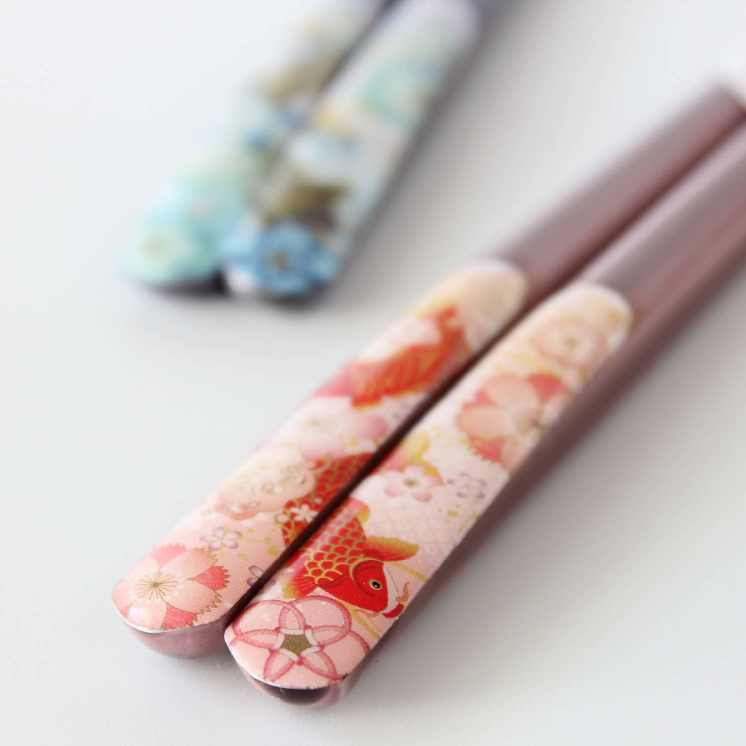 Koiodori Wood Chopsticks | Blue, Pink | Hand Made