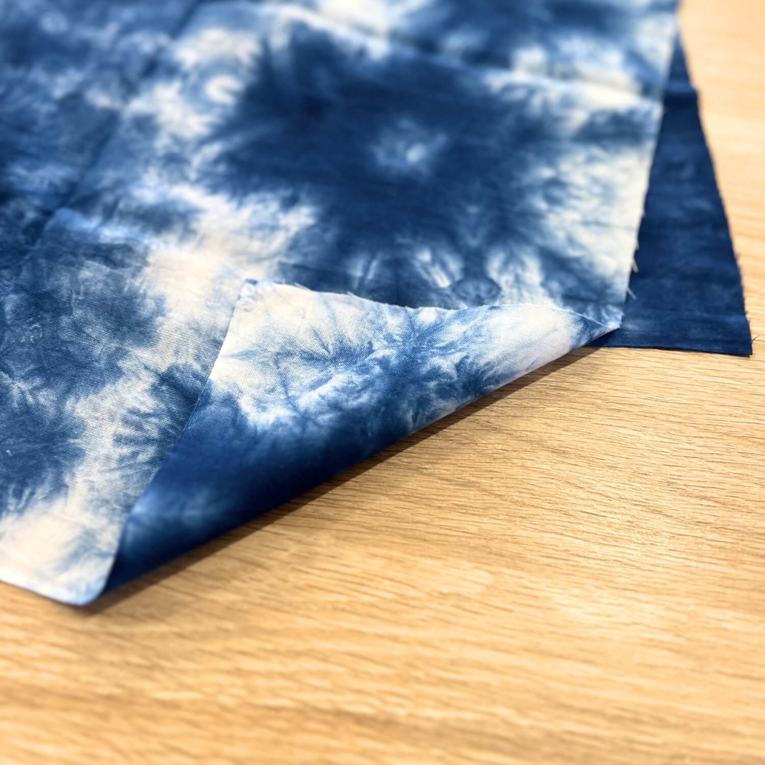 Rienzome Tenugui Indigo Kumoizome | Hand dyed | Todaya Shoten