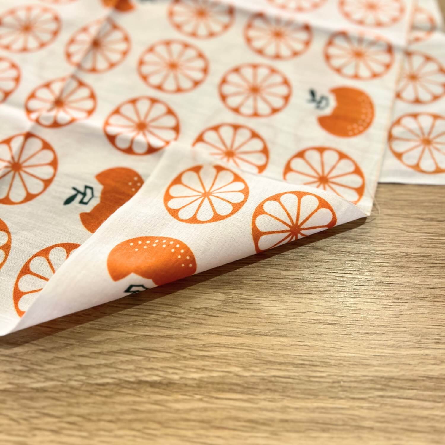 Rienzome Tenugui Japanese Mandarin | Hand dyed | Todaya Shoten
