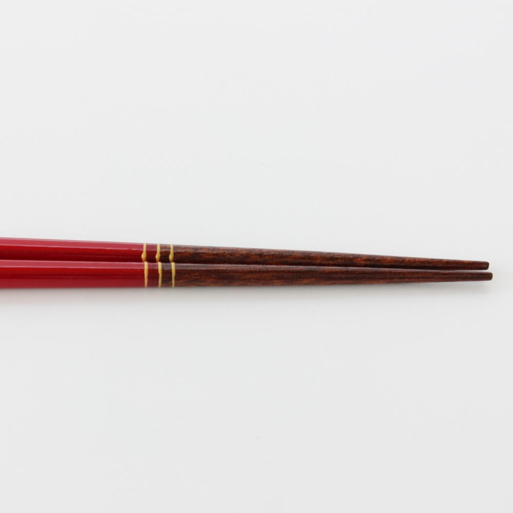 tips of red tensoge cosmos wood chopsticks