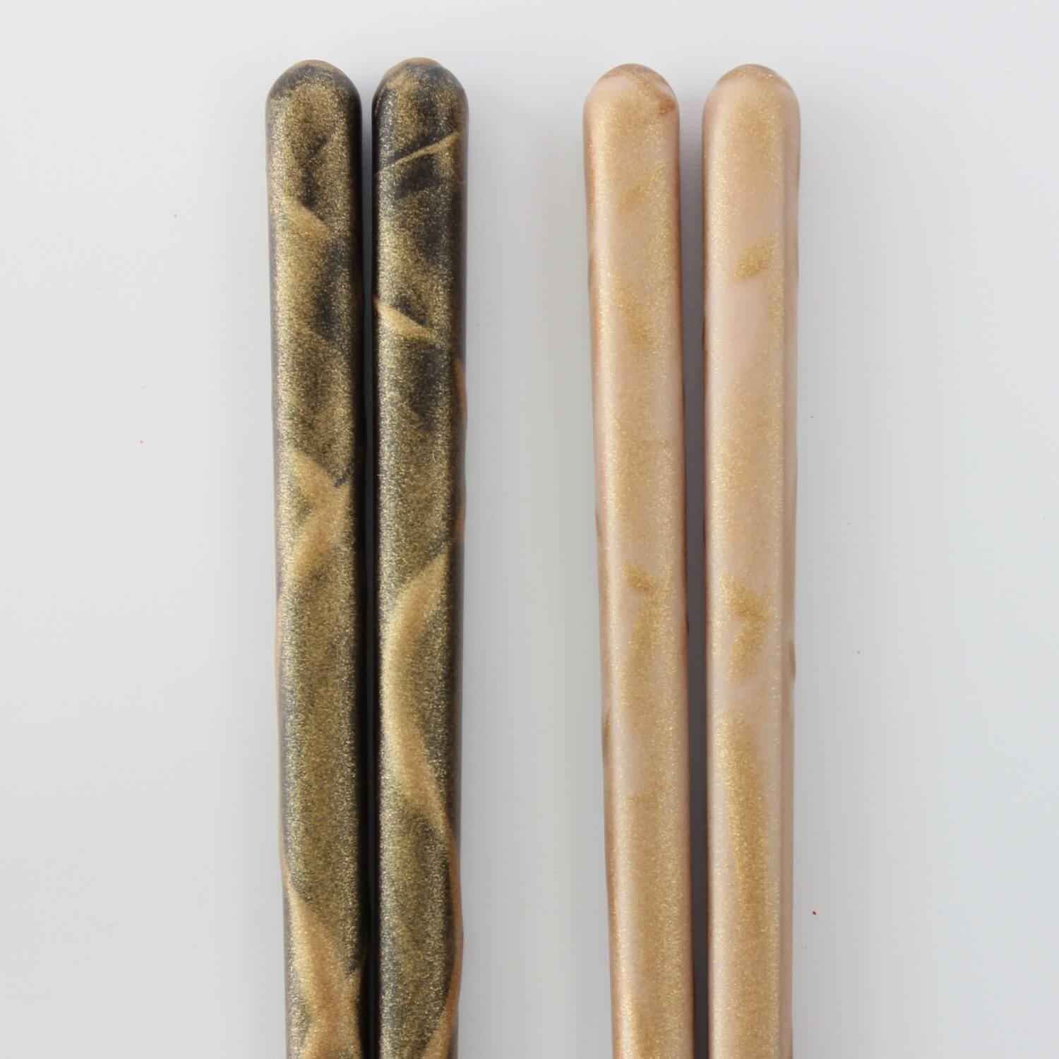 ultra close up of chopsticks handles