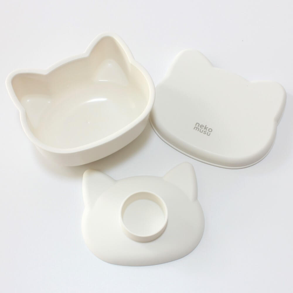 white cat onigiri case all parts