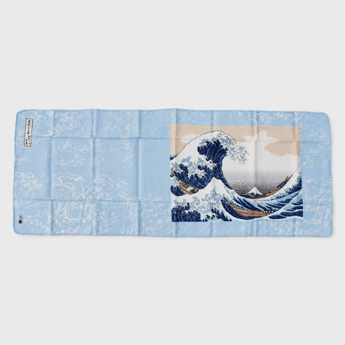 yamamotojin ukiyo-e great wave off kanagawa double gauze tenugui