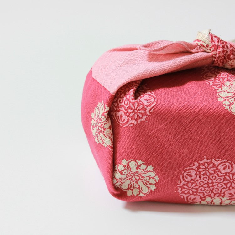 Hama Monyo Yume Hana Komon Pink furoshiki wrapping cloth