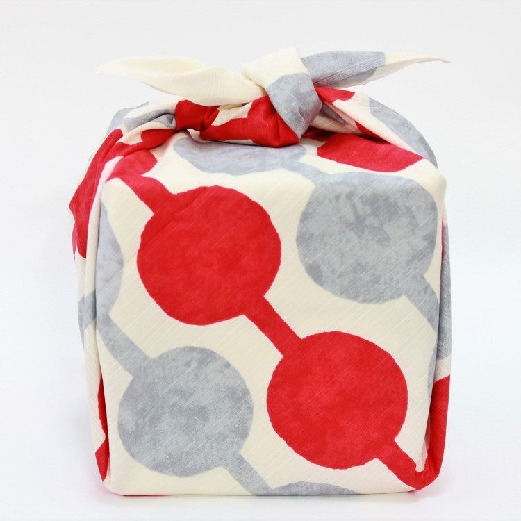 Front view with beautiful design depicted on the furoshiki
