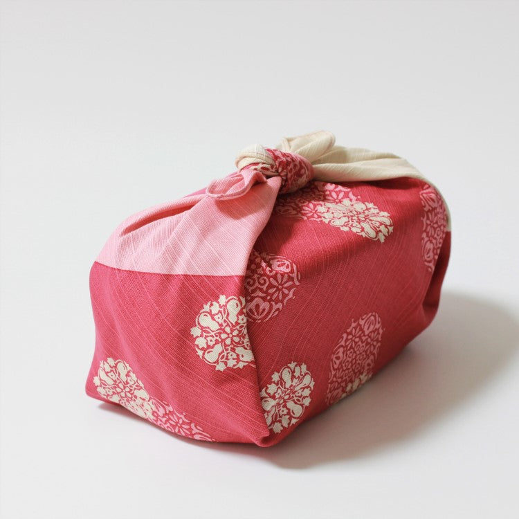 Hama Monyo Yume Hana Komon Pink Furoshiki Wrapping Cloth 50cm