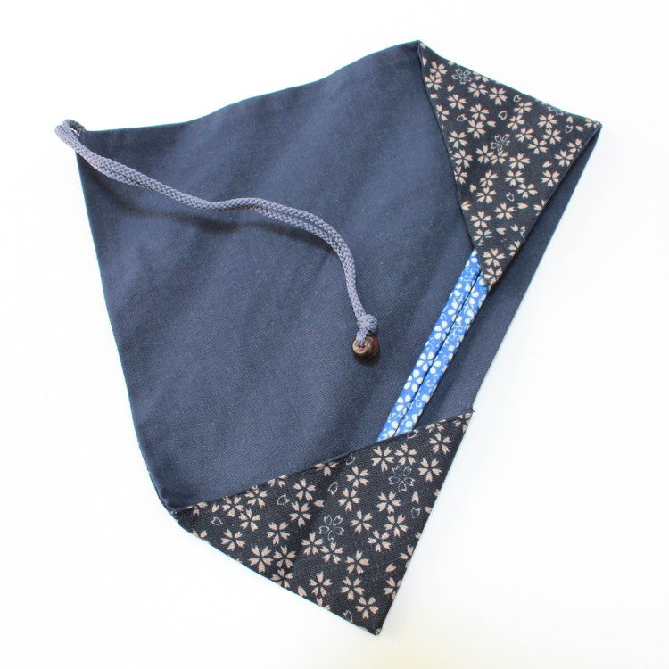 Fabric Chopsticks Case Sakura Chirashi Navy