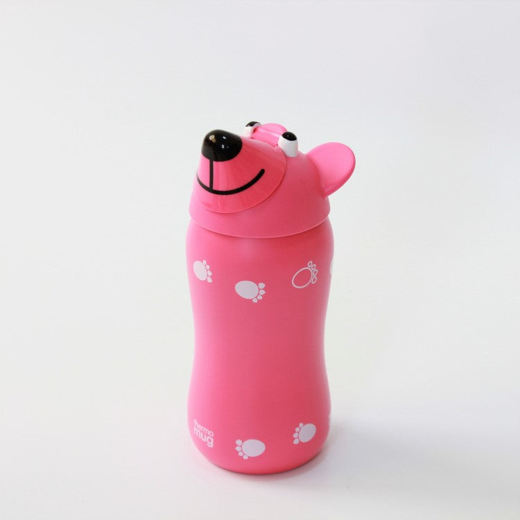 animal bottle bear pink colour from thermo mug without cover jacket