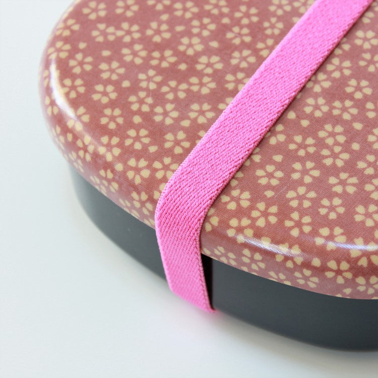 Pink Bento Box Elastic Band around bento box