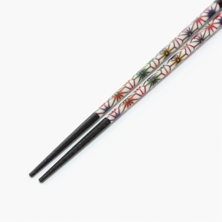pointed tips of the asagara chopsticks