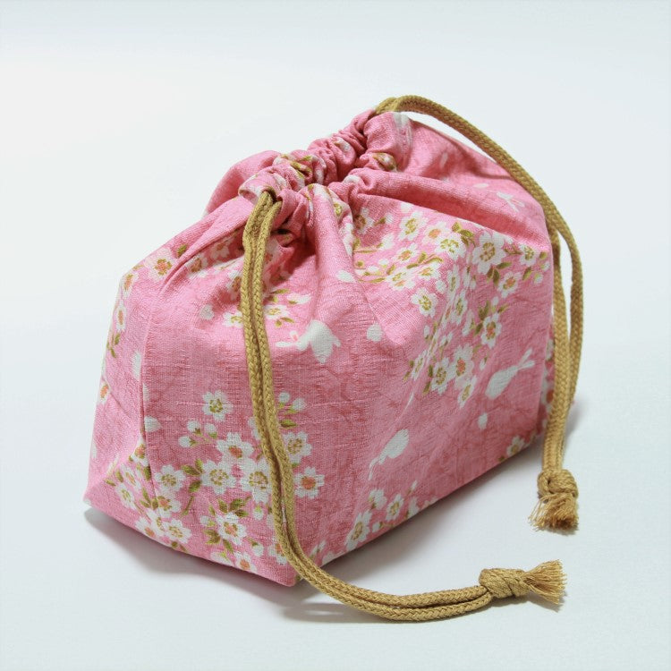Sakura Usagi Pink Bento Lunch Bag