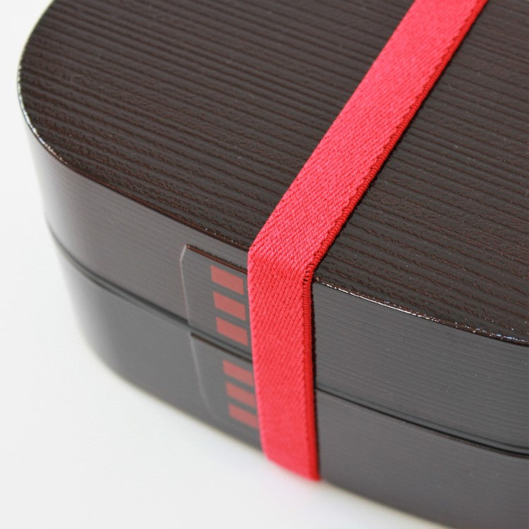 Red Bento Box Elastic Band around bento box