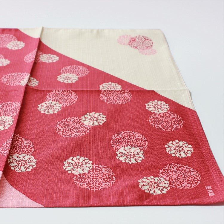 Japanese wrapping cloth laid out flat