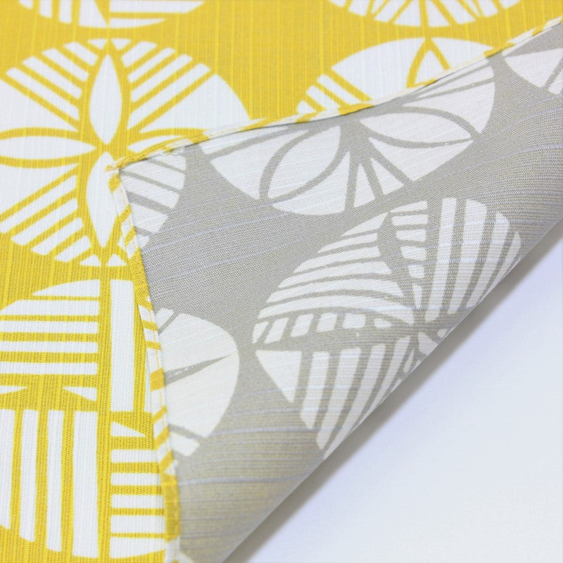 Majime Life Isa Monyo Furoshiki Pine Yellow Gray from Japan Made in japan wrapping cloth for bento lunch boxes double sided reversible