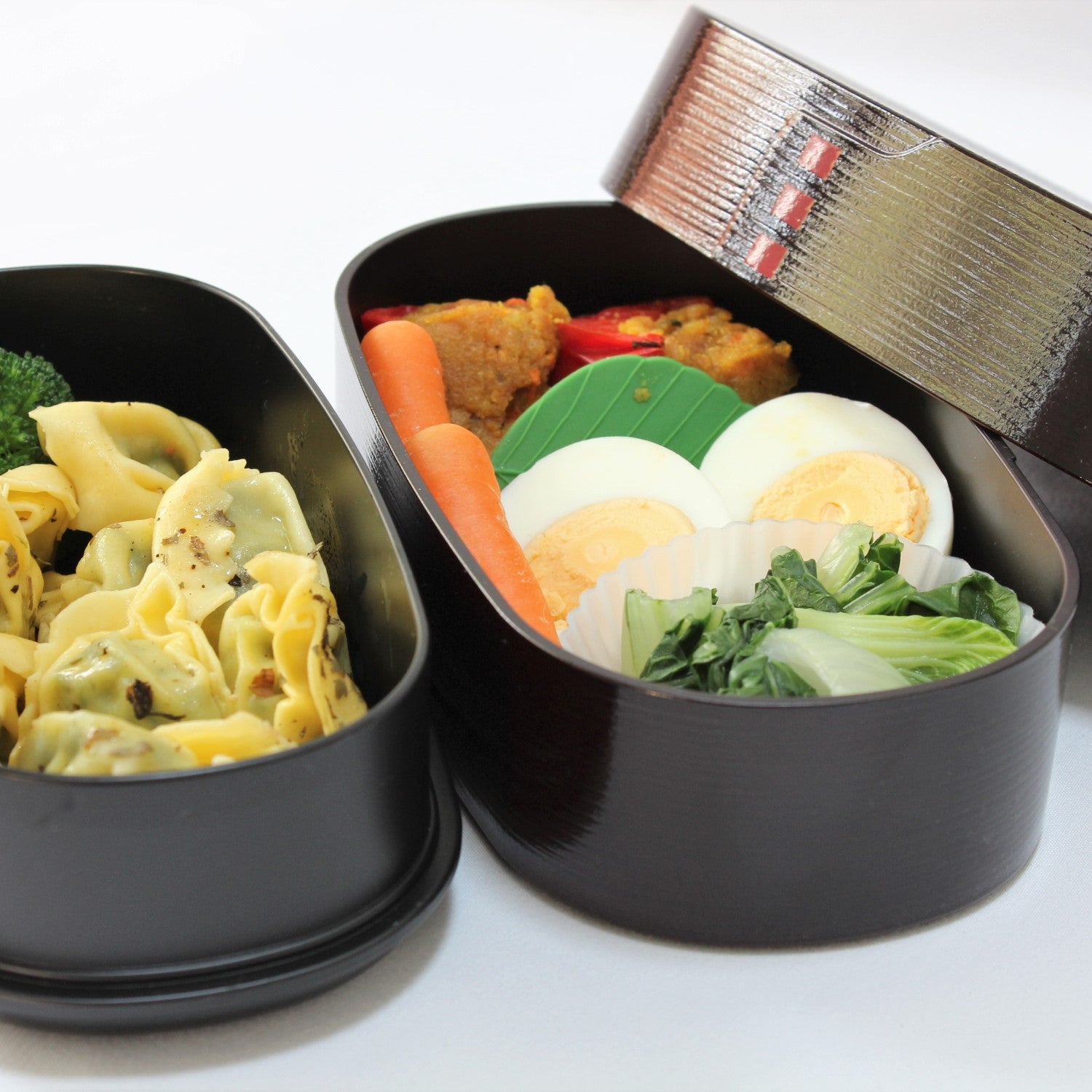 Majime Life Urushi Nuri Wappa 2 Tier Bento Box from Japan Japanese bento boxes for adults made in Japan traditional shaped bento lunch box with food dishwasher microwave safe