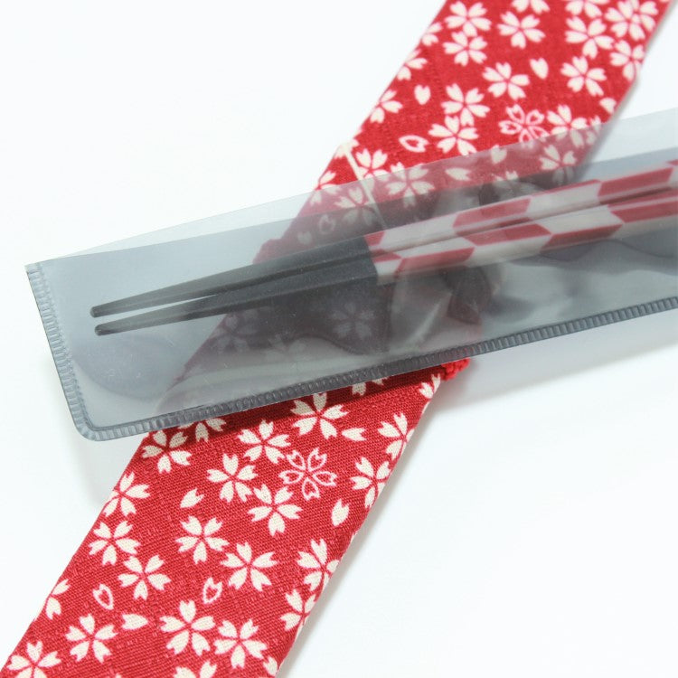Close up shot showing the plastic cover for chopsticks tips