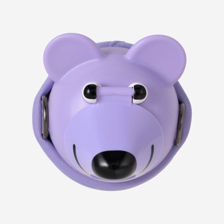 Top view showing bear face of the drink bottle