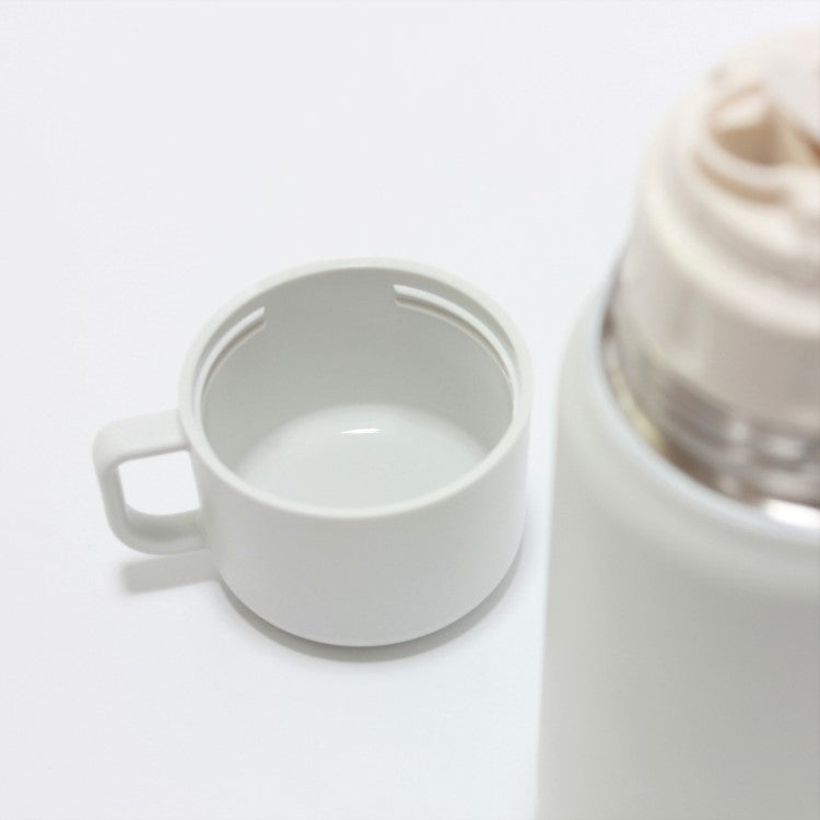 Close up shot showing the outer cup lid