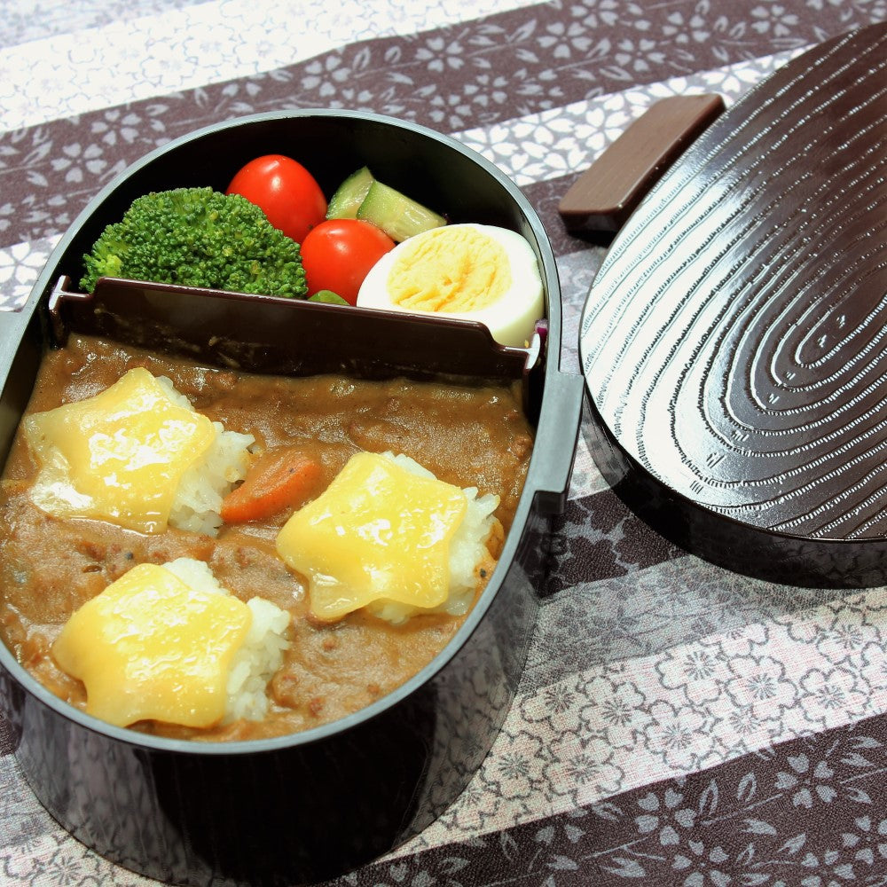 Another view of the Japanese curry rice in this bento box