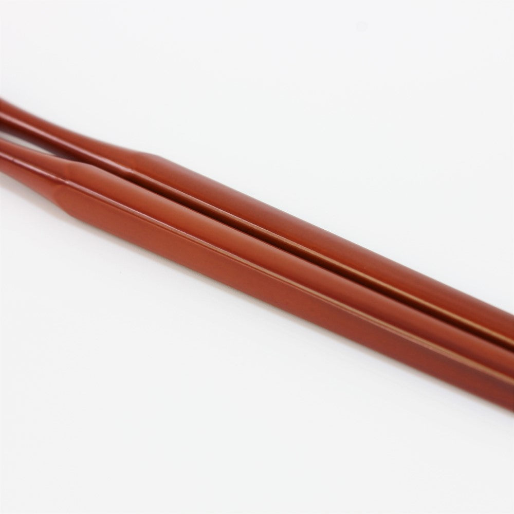 Close up showing surface texture of the Majime Life Ohashi Collection Shunkei Chopsticks which are microwave and dishwasher safe.