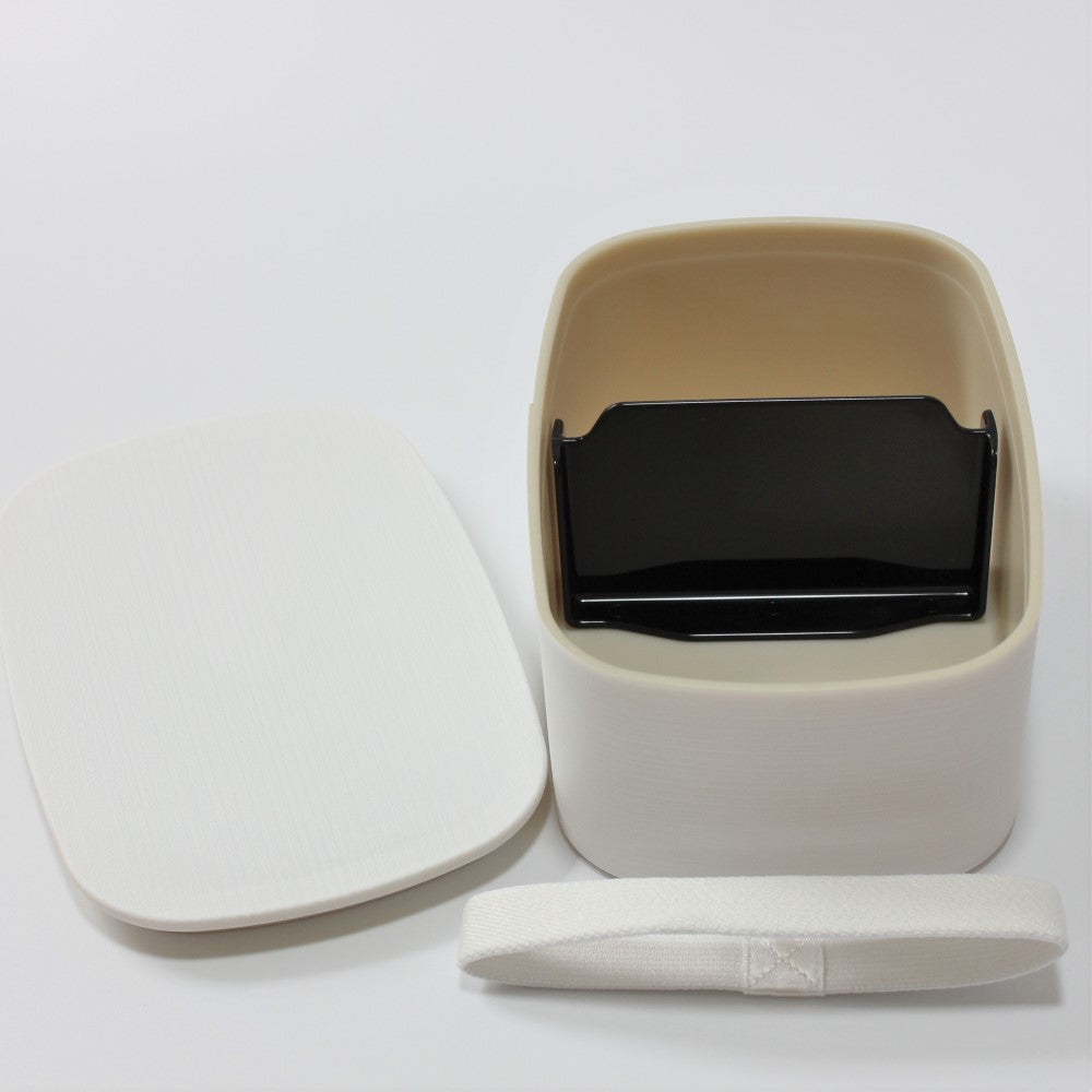 Majime Life Matte White Nuri Wappa One Tier Bento Box from Japan Microwave safe Dishwasher safe Japanese bento lunch box compact Wappa style