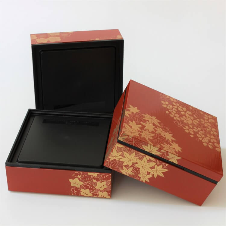 three layers bento box arranged stylishly