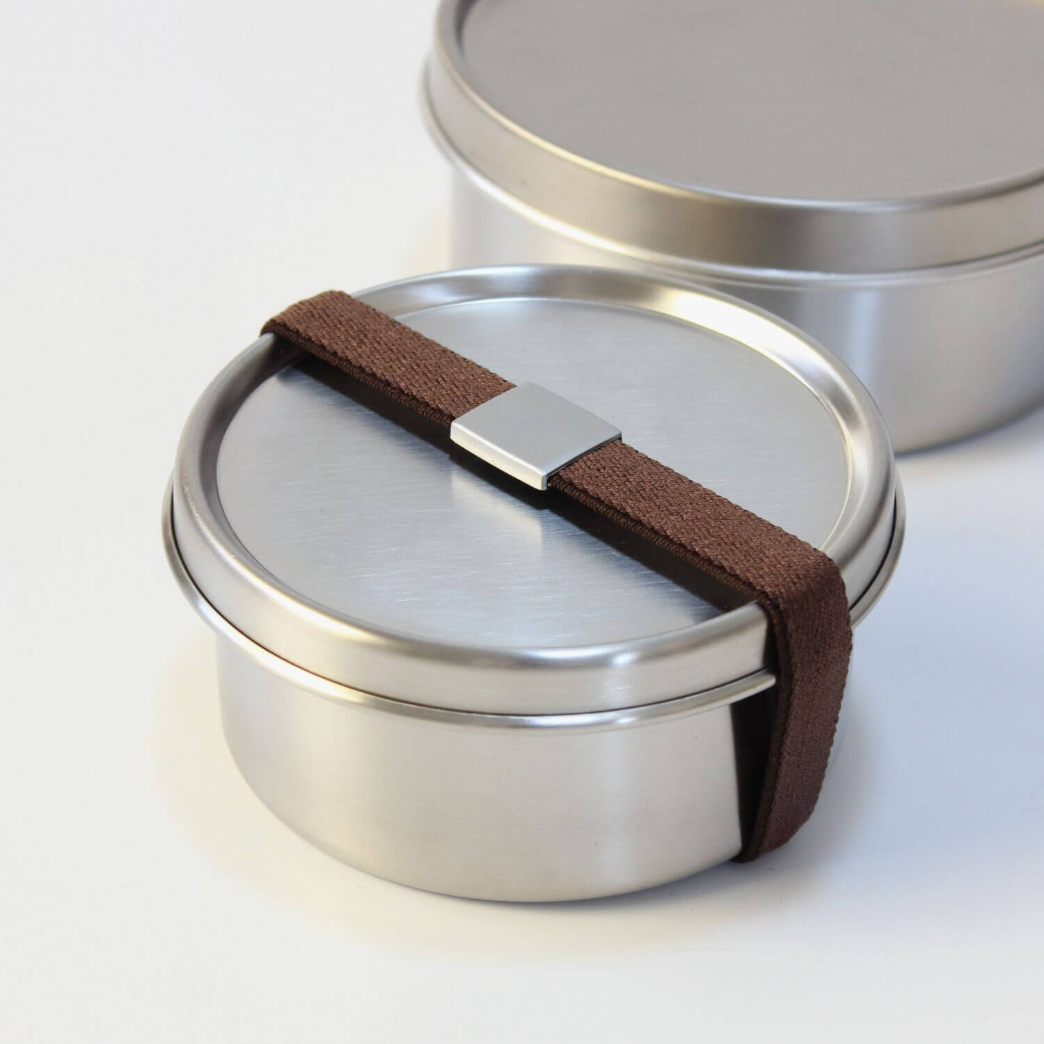 Stainless Steel Round 1 Tier Bento Box | Made in Tsubame Sanjo Japan