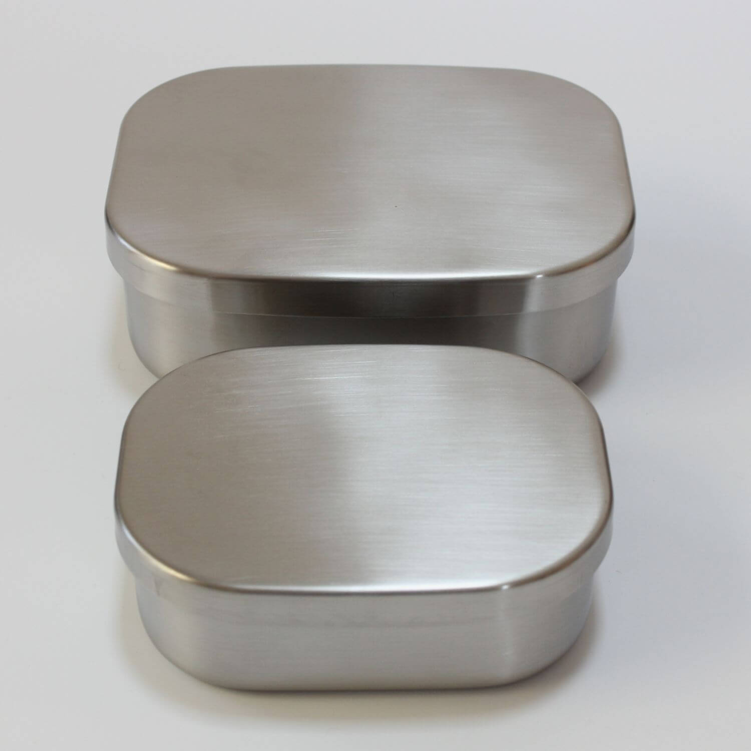 Stainless Steel Rectangle 1 Tier Bento Box | Made in Tsubame Sanjo Japan