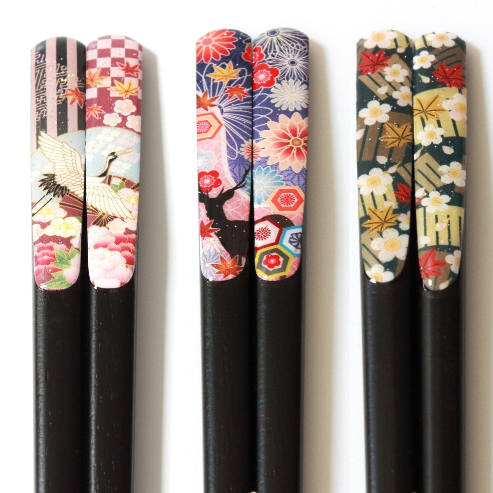 Japanese crane deer plum chopsticks