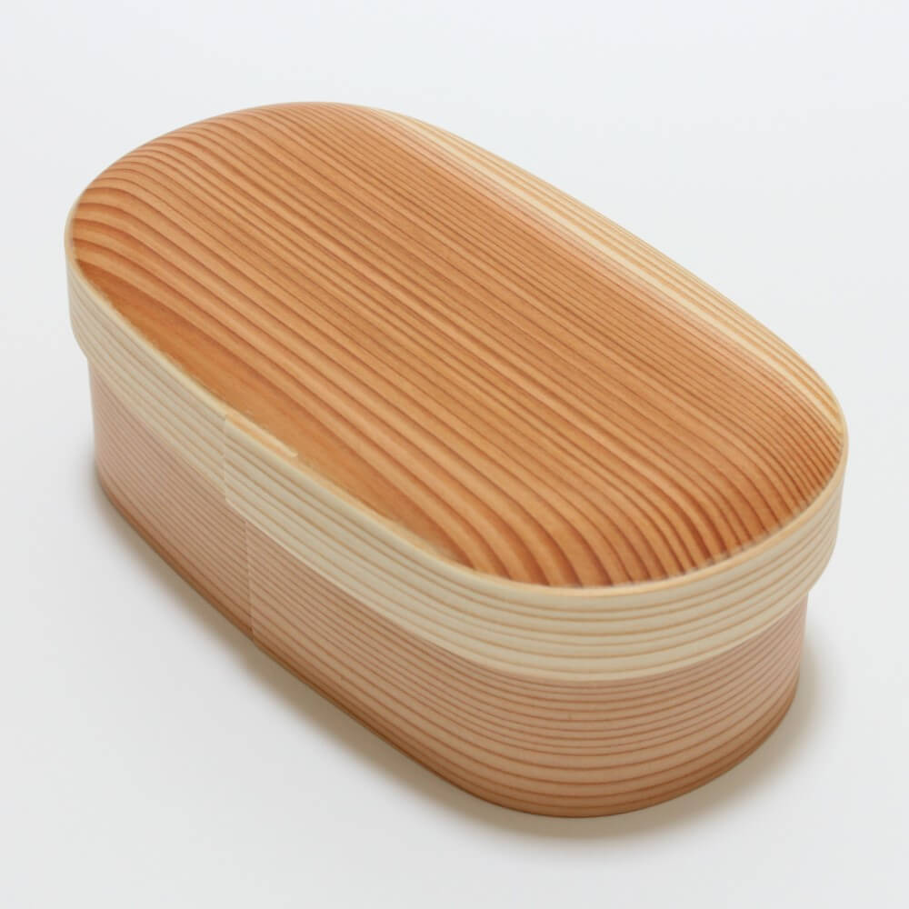 kabusefuta magewappa 1 tier wood bento box