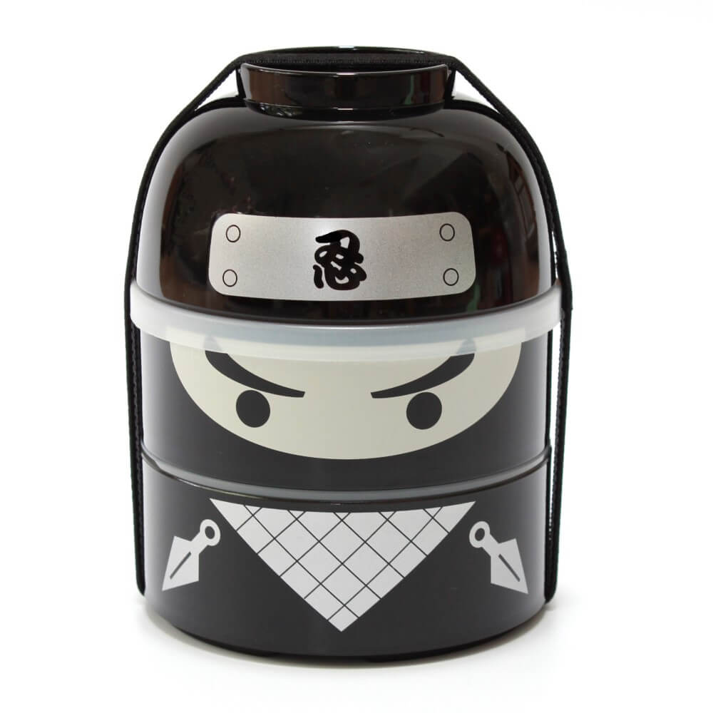 kokeshi ninja 2 tier bento box and bowl