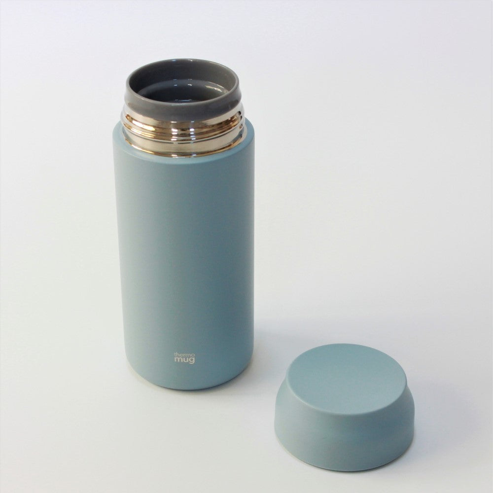 serenity blue allday drink bottle with cap off