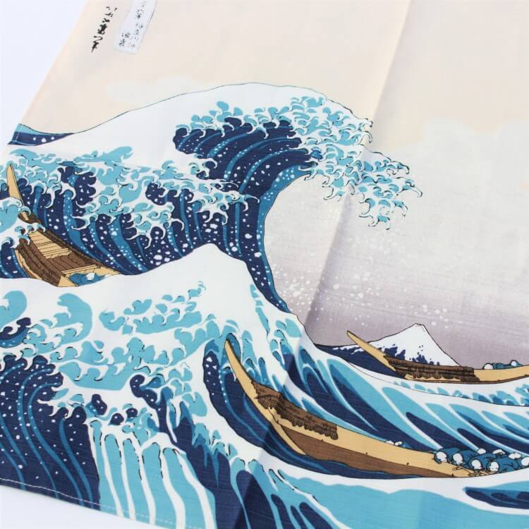 under the wave off kanagawa japanese wrapping cloth furoshiki