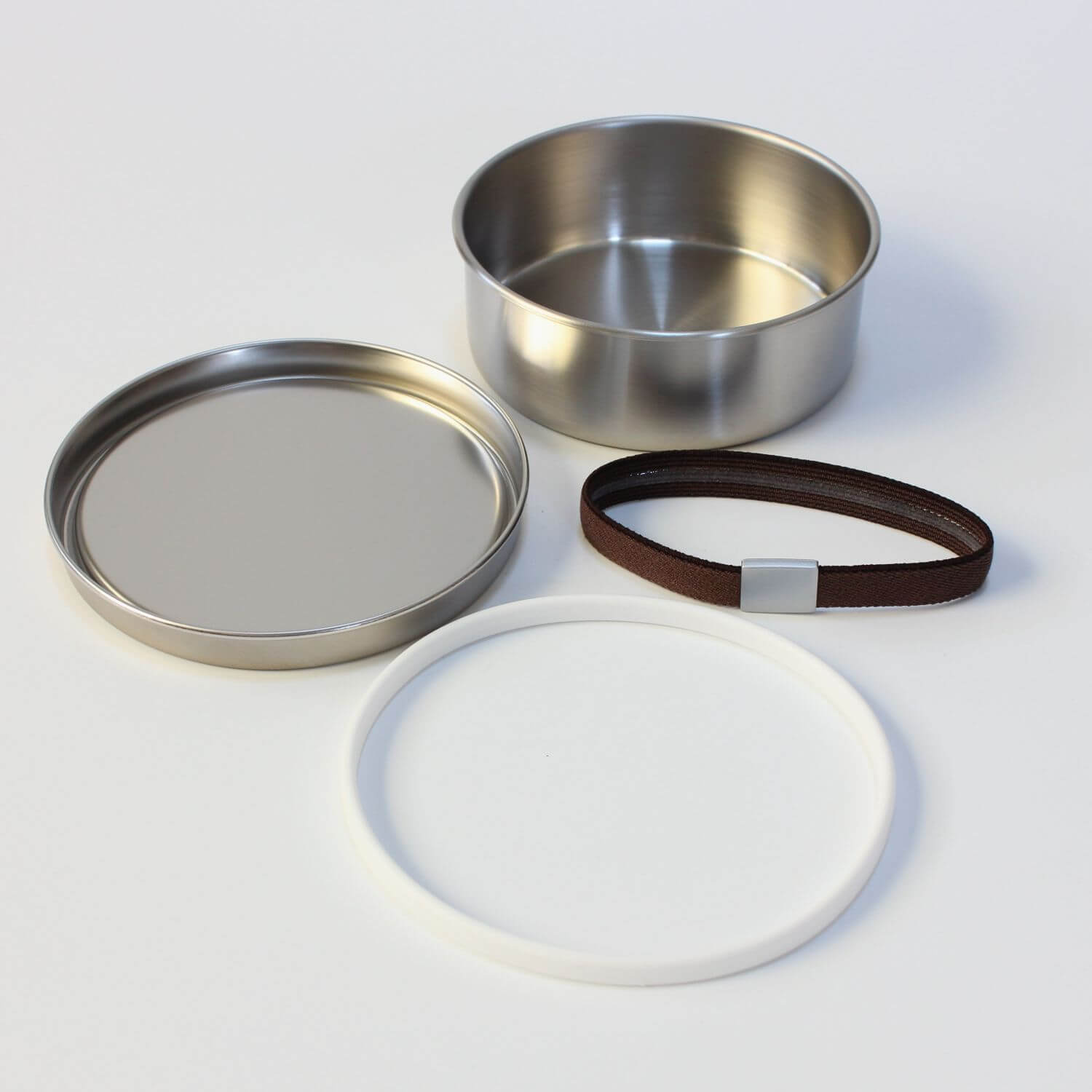 Stainless Steel Round 1 Tier Bento Box | Made in Tsubame Sanjo Japan