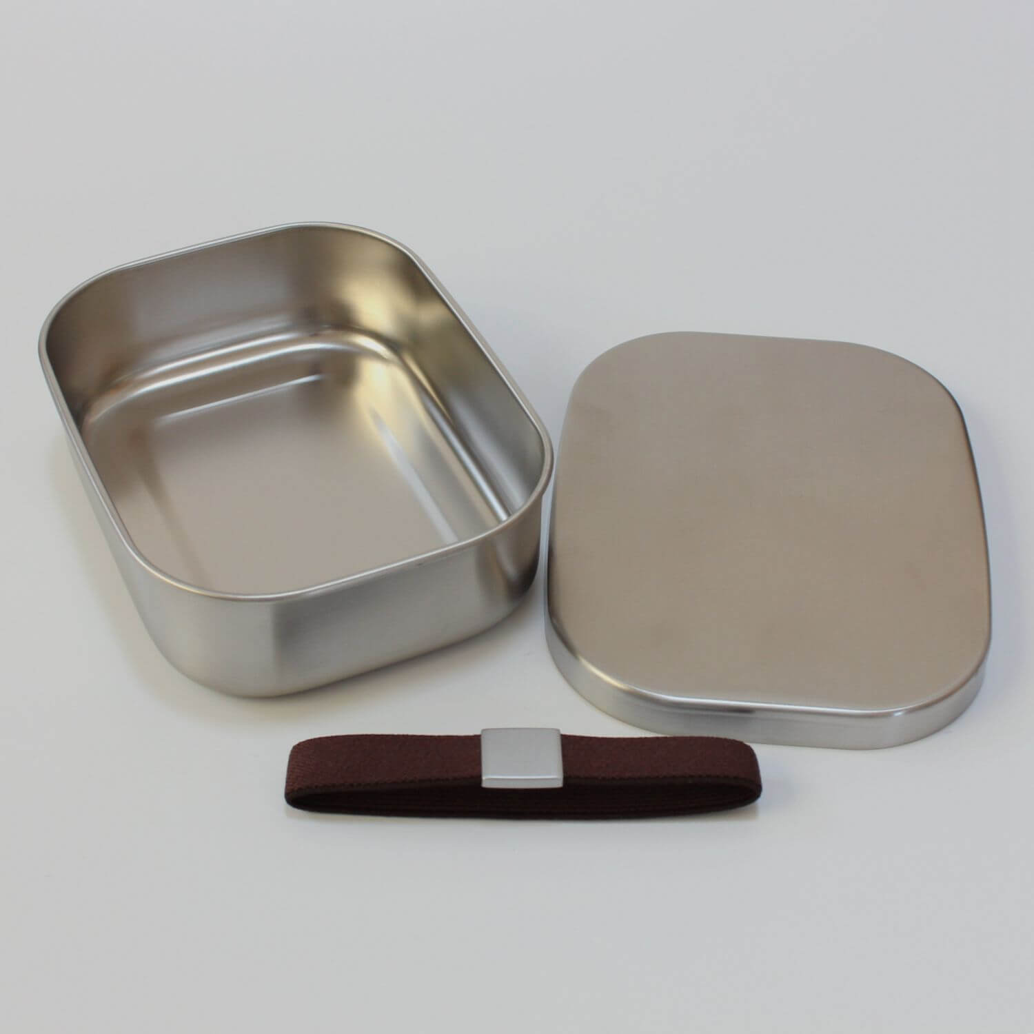 Stainless Steel Rectangle 1 Tier Bento Box | Made in Tsubame Sanjo Japan