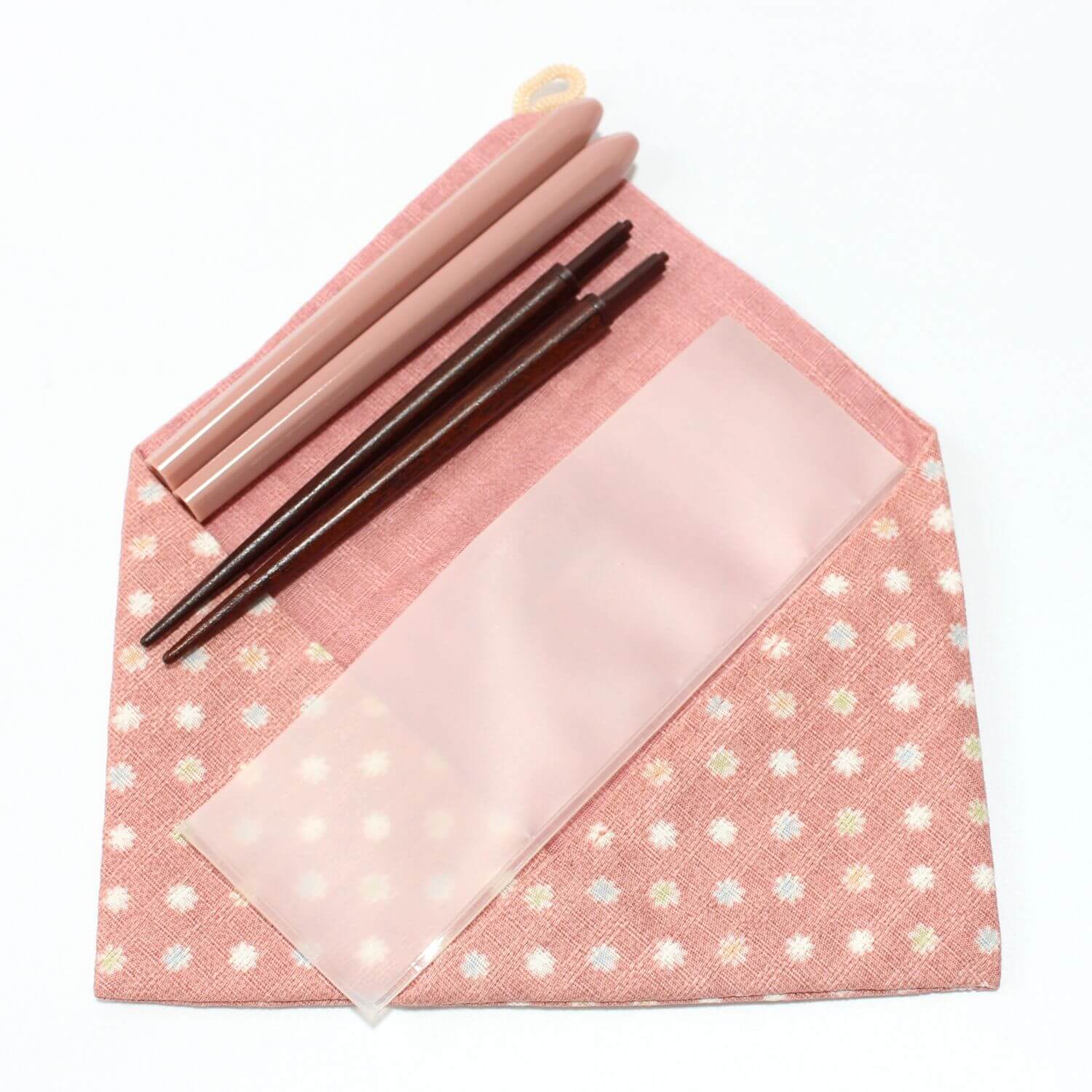 Detachable chopsticks with pouch | Candy Pink | 21cm chopsticks