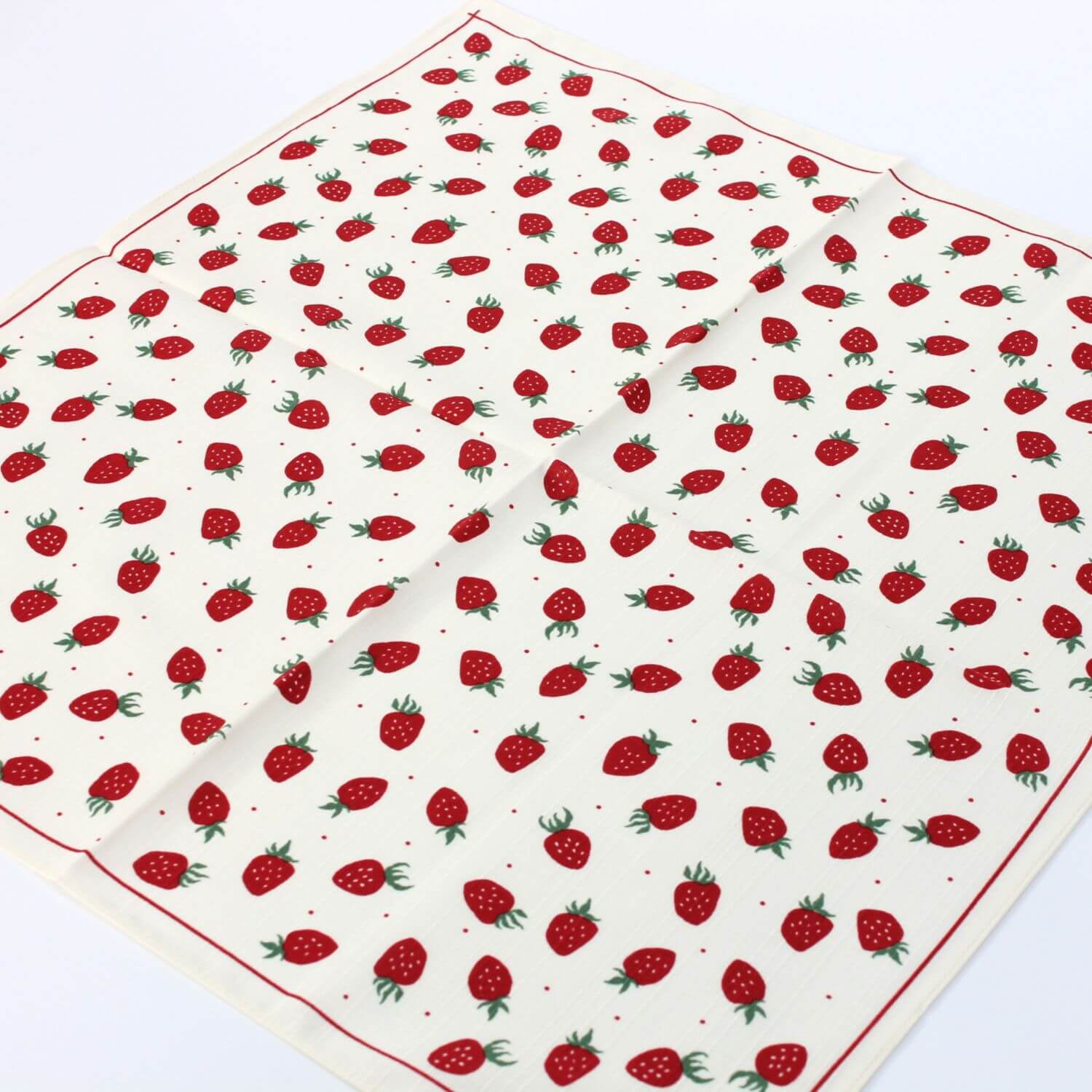 Hamamonyo Mizutama Strawberries Furoshiki Wrapping Cloth 50cm