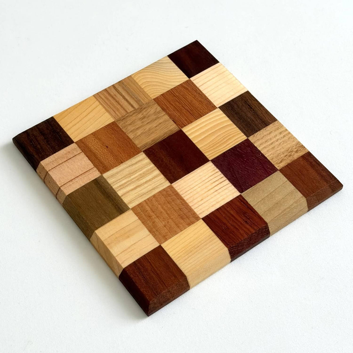 Yosegi-Zaiku Japanese Marquetry Wooden Coasters | Hand Made