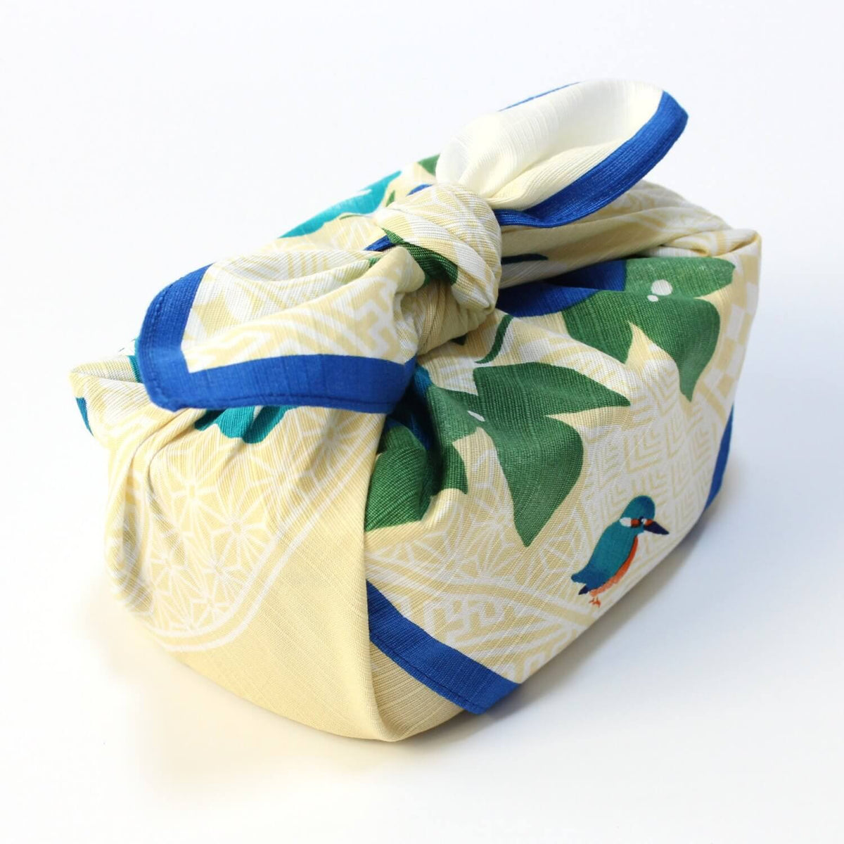 Hamamonyo Kingfishers And Morning Glory Furoshiki Wrapping Cloth 50cm