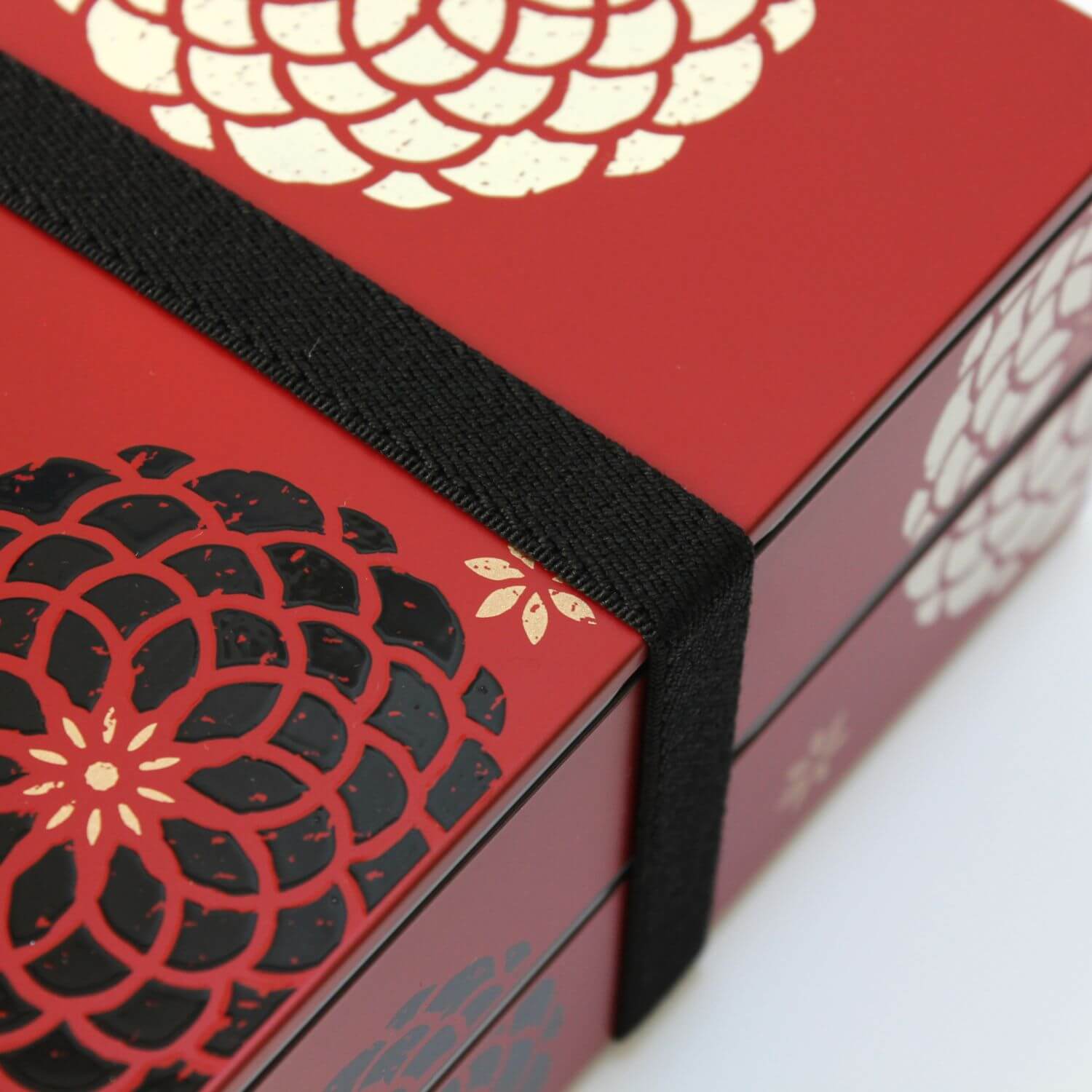 Momoka Rectangle Red 2 Tier Bento Box