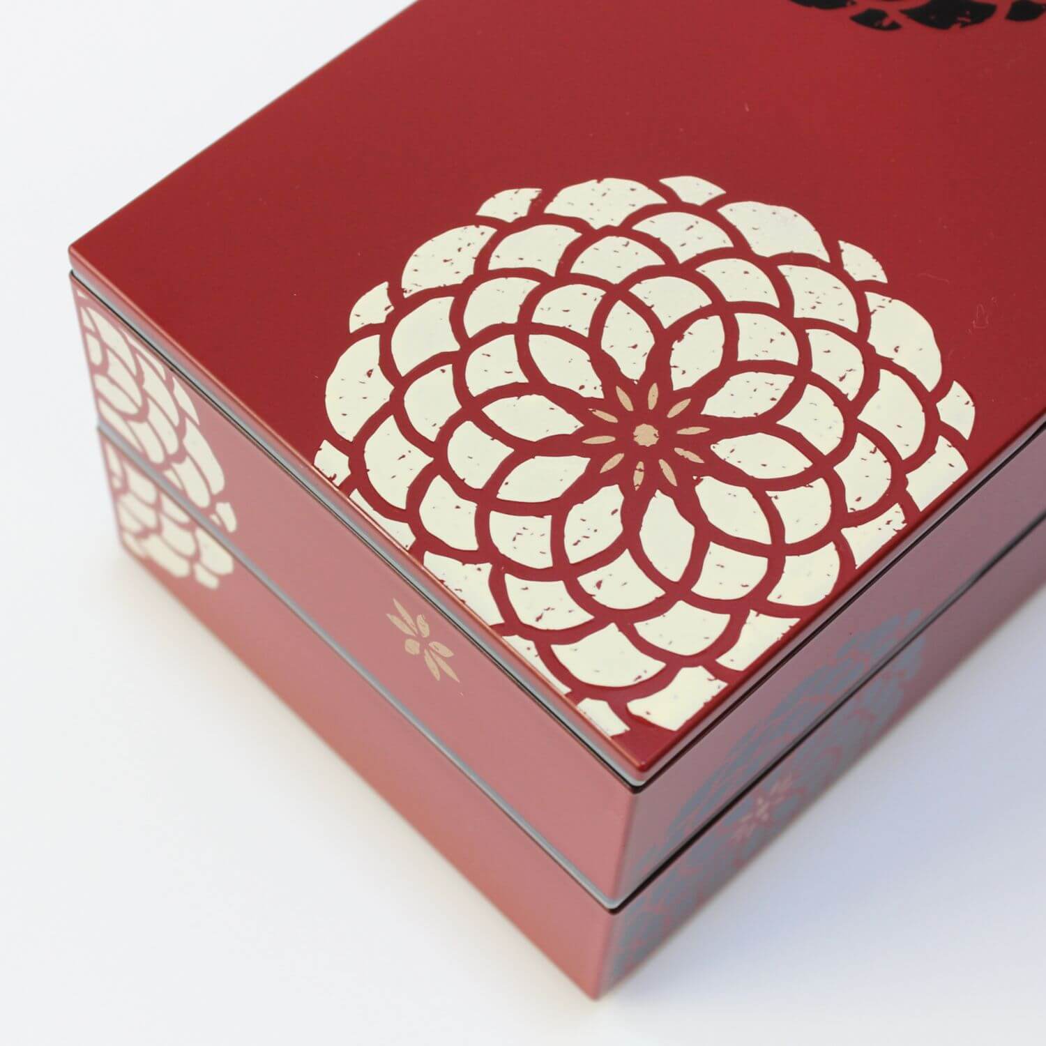 Momoka Rectangle Red 2 Tier Bento Box