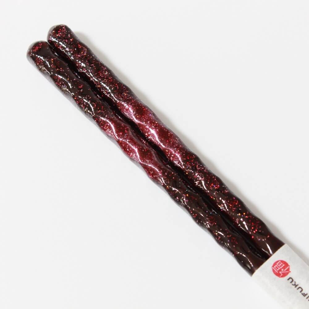 Hishibori Aurora Chopsticks | Blue, Red | Dishwasher safe | Wood