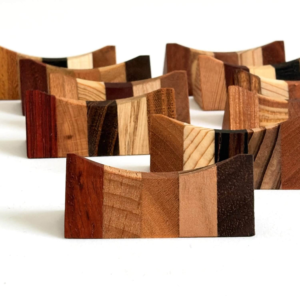 yosegi zaiku japanese marquetry wooden chopstick rests