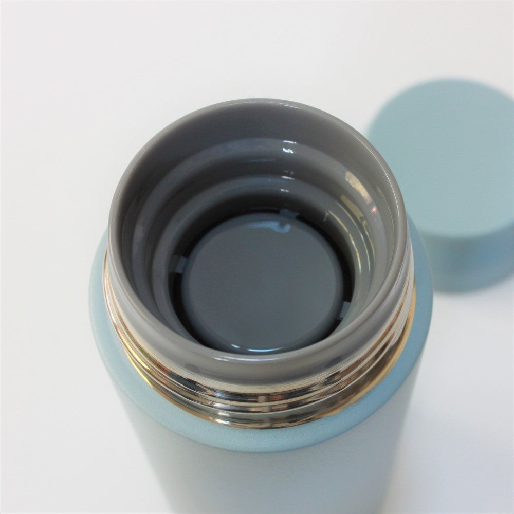 closeup inner lid serenity blue drink bottle