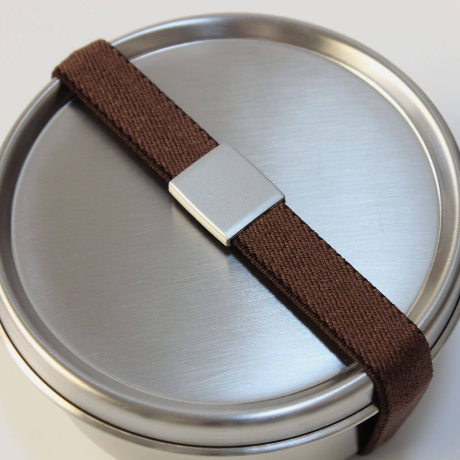 Stainless Steel Round 1 Tier Bento Box | Made in Tsubame Sanjo Japan