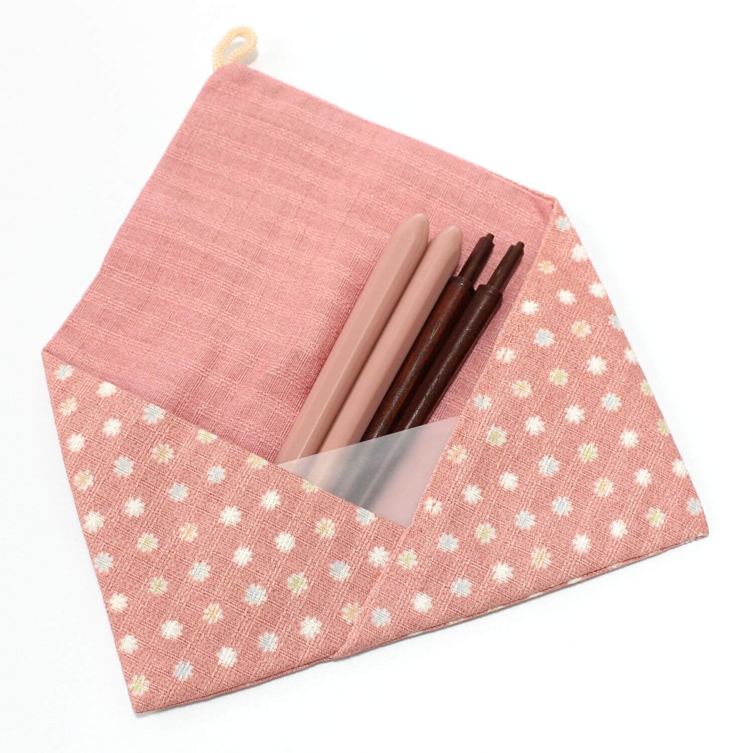 Detachable chopsticks with pouch | Candy Pink | 21cm chopsticks