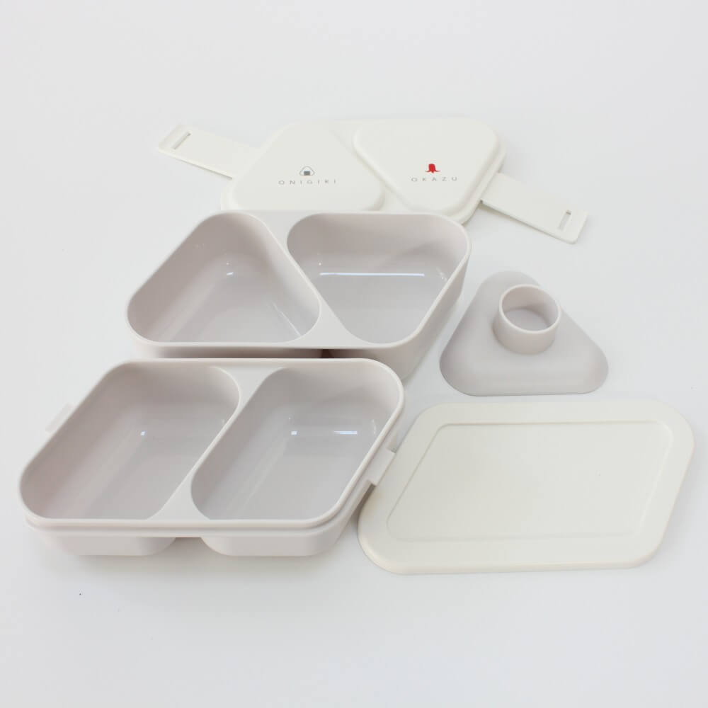 disassembled 2 tiered onigiri mould case