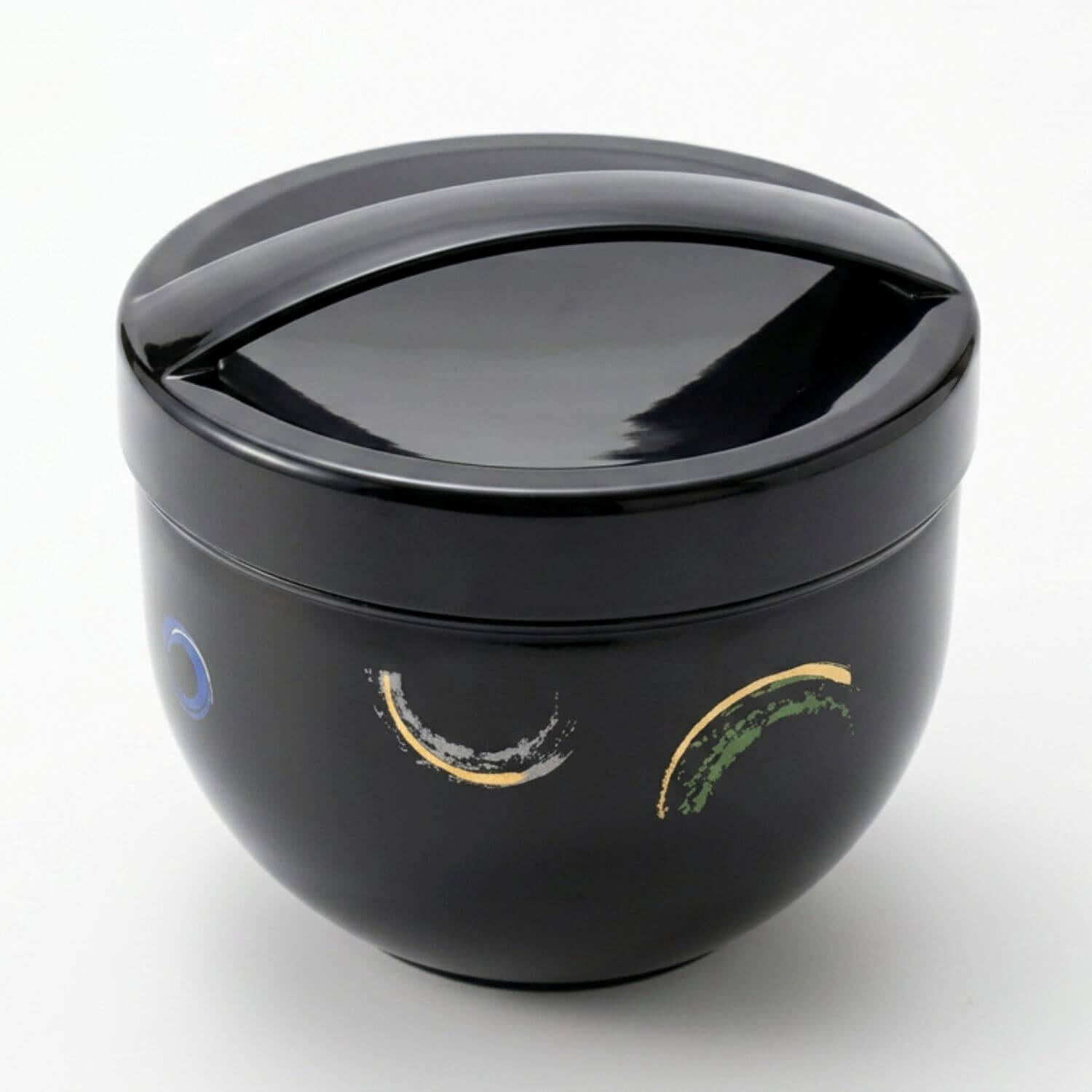 donburi 2 tier bento bo black