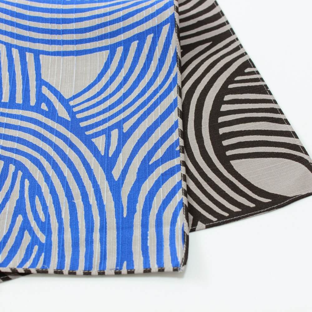 double sided furoshiki dark grey and blue