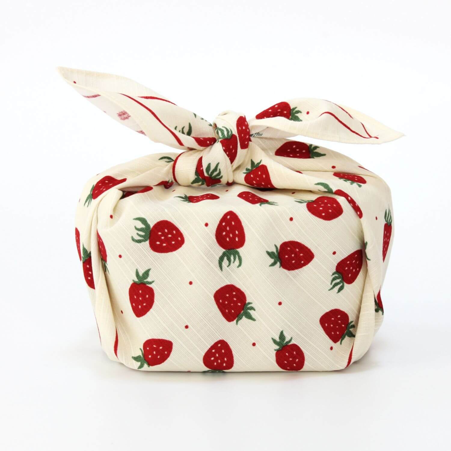 Hamamonyo Mizutama Strawberries Furoshiki Wrapping Cloth 50cm